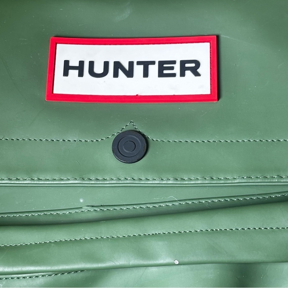 HUNTER | Olive Army Green Large Backpack Zipper Pockets - Picture 10 of 12